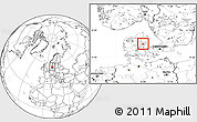 Blank Location Map of Ronde, highlighted parent region