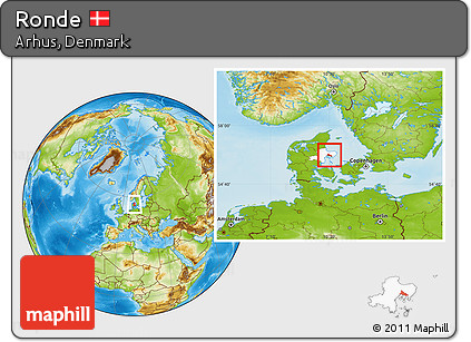 Physical Location Map of Ronde, highlighted parent region