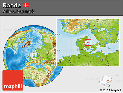 Physical Location Map of Ronde, highlighted parent region