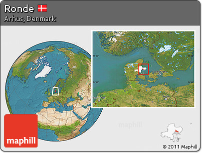 Satellite Location Map of Ronde, highlighted parent region