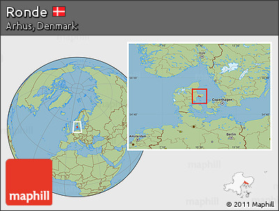 Savanna Style Location Map of Ronde