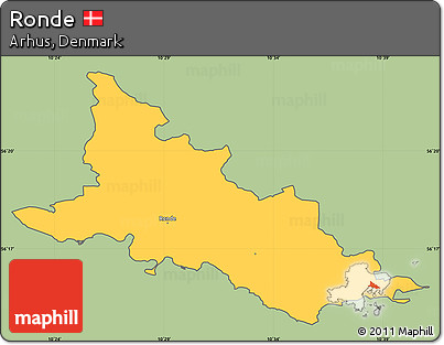 Savanna Style Simple Map of Ronde, cropped outside