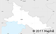 Silver Style Simple Map of Ronde
