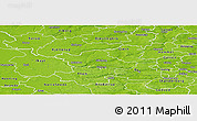 Physical Panoramic Map of Silkeborg