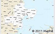 Classic Style Simple Map of Arhus