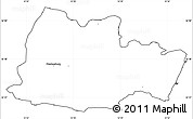 Blank Simple Map of Fredensborg-Humlebak, cropped outside