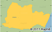 Savanna Style Simple Map of Fredensborg-Humlebak, single color outside