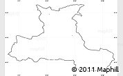Blank Simple Map of Aarup, cropped outside