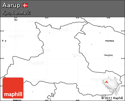 Blank Simple Map of Aarup