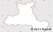 Classic Style Simple Map of Aarup, cropped outside