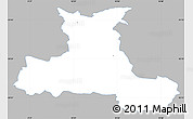 Gray Simple Map of Aarup, single color outside