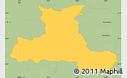 Savanna Style Simple Map of Aarup