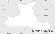 Silver Style Simple Map of Aarup