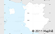 Silver Style Simple Map of Assens