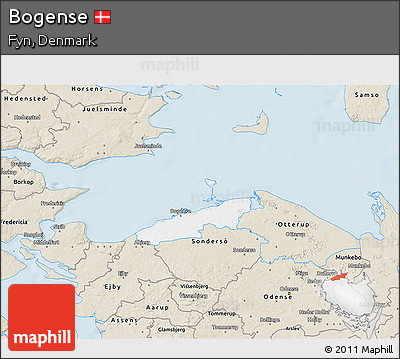 Classic Style 3D Map of Bogense