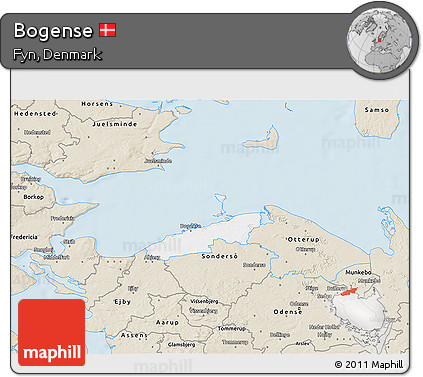 Classic Style 3D Map of Bogense