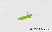Physical 3D Map of Bogense, cropped outside