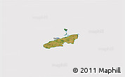 Satellite 3D Map of Bogense, cropped outside