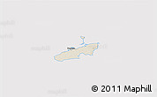 Shaded Relief 3D Map of Bogense, cropped outside
