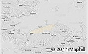 Shaded Relief 3D Map of Bogense, desaturated