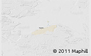 Shaded Relief 3D Map of Bogense, lighten, desaturated