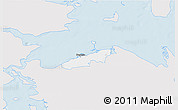 Silver Style 3D Map of Bogense, single color outside
