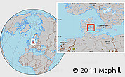 Gray Location Map of Bogense