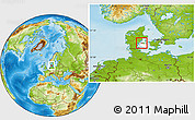 Physical Location Map of Bogense, highlighted parent region