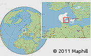 Savanna Style Location Map of Bogense, highlighted country