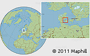 Savanna Style Location Map of Bogense