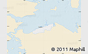 Classic Style Map of Bogense, single color outside