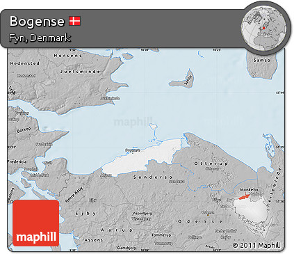 Gray Map of Bogense