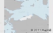 Gray Map of Bogense, single color outside