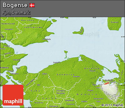 Physical Map of Bogense