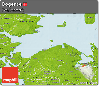 Physical Map of Bogense