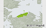 Physical Map of Bogense, lighten, semi-desaturated