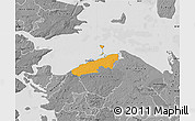 Political Map of Bogense, desaturated