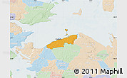 Political Map of Bogense, lighten
