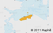 Political Map of Bogense, single color outside