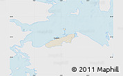 Shaded Relief Map of Bogense, single color outside