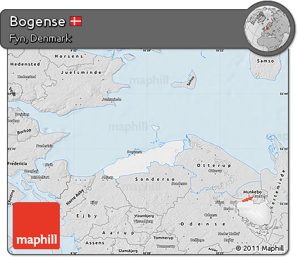 Silver Style Map of Bogense
