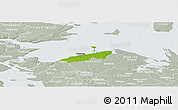 Physical Panoramic Map of Bogense, lighten, semi-desaturated