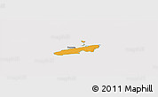 Political Panoramic Map of Bogense, cropped outside