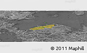 Satellite Panoramic Map of Bogense, desaturated