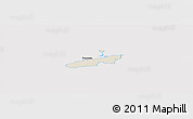 Shaded Relief Panoramic Map of Bogense, cropped outside