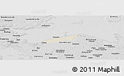 Shaded Relief Panoramic Map of Bogense, desaturated