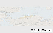 Shaded Relief Panoramic Map of Bogense, lighten
