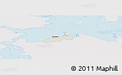 Shaded Relief Panoramic Map of Bogense, single color outside