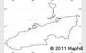 Blank Simple Map of Bogense, cropped outside