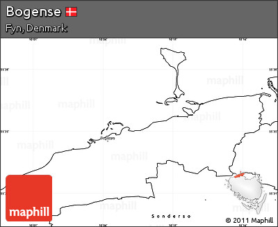 Blank Simple Map of Bogense